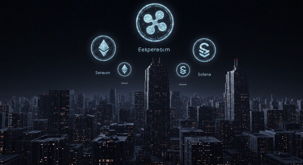 InfoCryptofr   Prédictions 2025  XRP Ethereum Solana en Hausse
