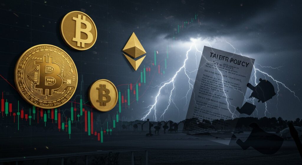InfoCryptofr   Trump  Les Tarifs Douaniers Freinent ils les Cryptos 