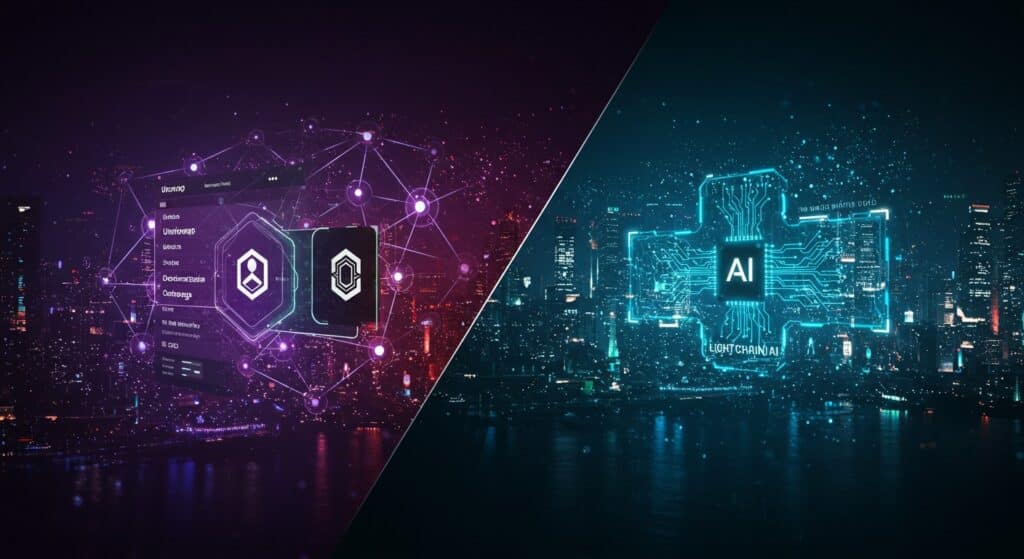 InfoCryptofr   Uniswap et Lightchain AI  LAvenir de la DeFi