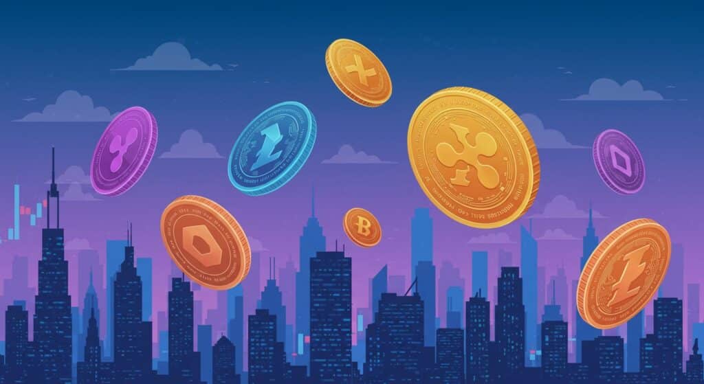 InfoCryptofr   Altcoin ETFs  XRP LTC et SOL en Tête des Approbations 2025
