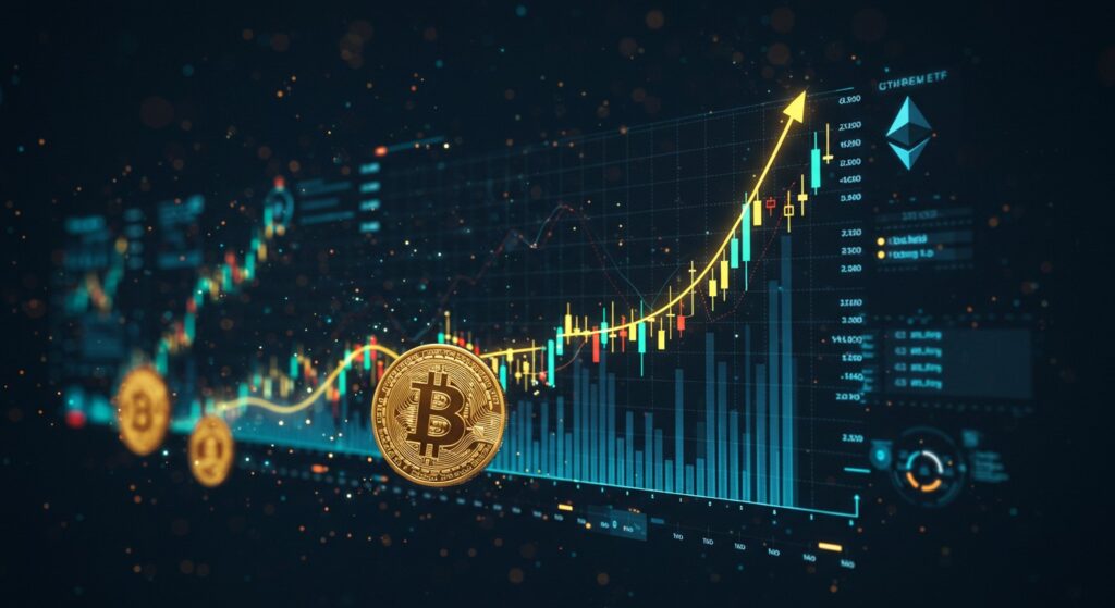 ETF Bitcoin : 4,4 Milliards $ D’Entrées Records - InfoCrypto.fr InfoCryptofr ETF Bitcoin 44 Milliards $ DEntrées Records