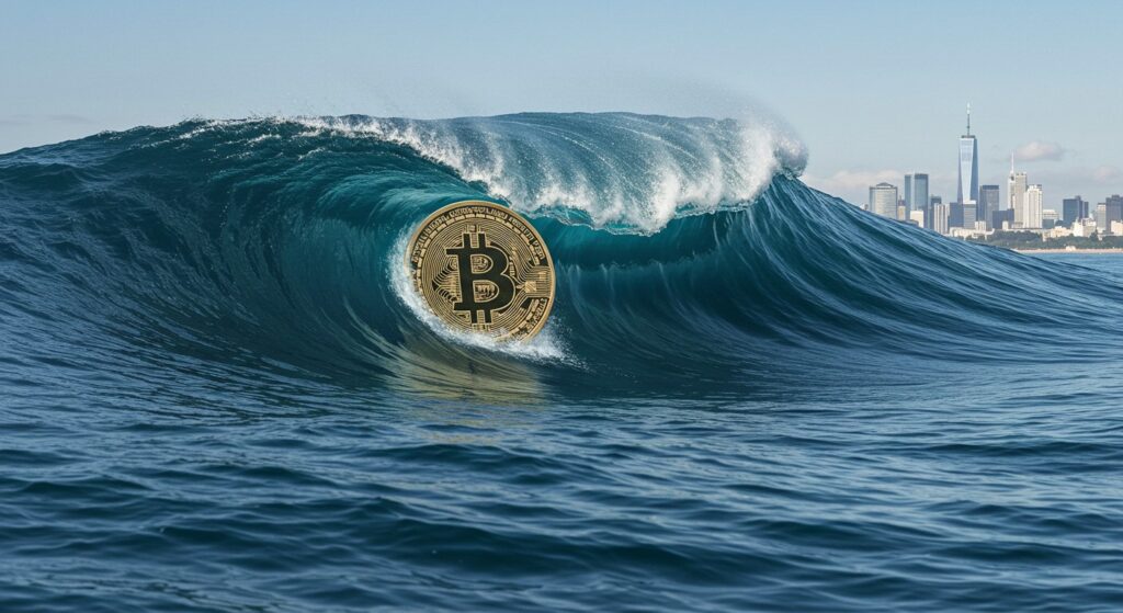 InfoCryptofr   ETF Bitcoin  Une Vague Silencieuse Derrière la Stabilité