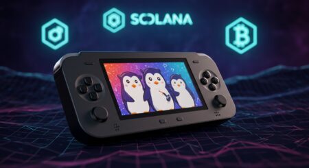 InfoCryptofr   Gameboy Pudgy Penguins  Révolution sur Solana