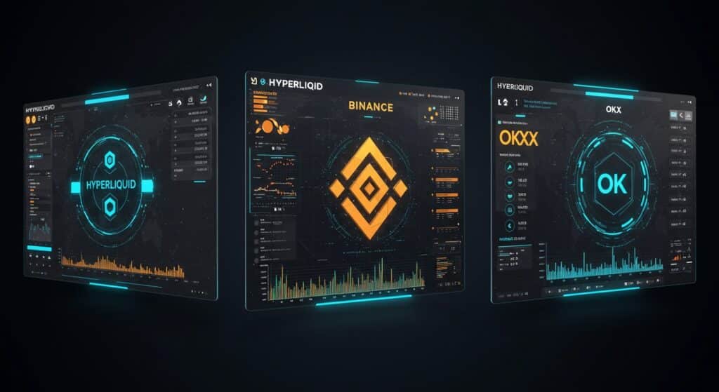 InfoCryptofr   Hyperliquid vs Binance et OKX  La Bataille des Perpetuels