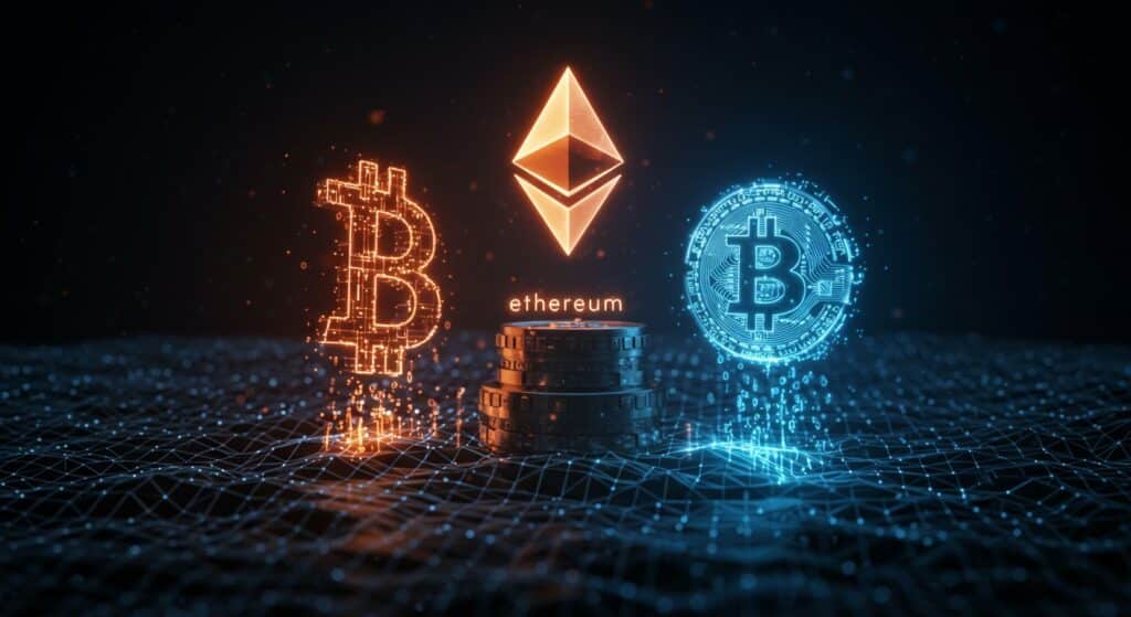 InfoCryptofr   Les Cryptomonnaies en 2025  Bitcoin Perd du Terrain Ethereum Brille
