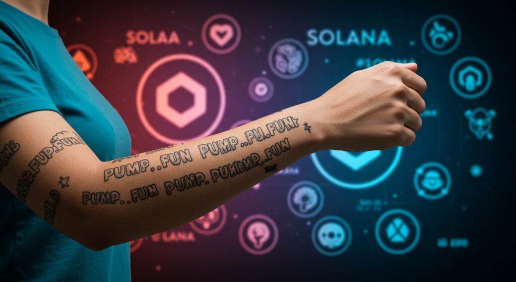 InfoCryptofr   Memecoins  Un Défi Fou de 700 Tatouages Pumpfun