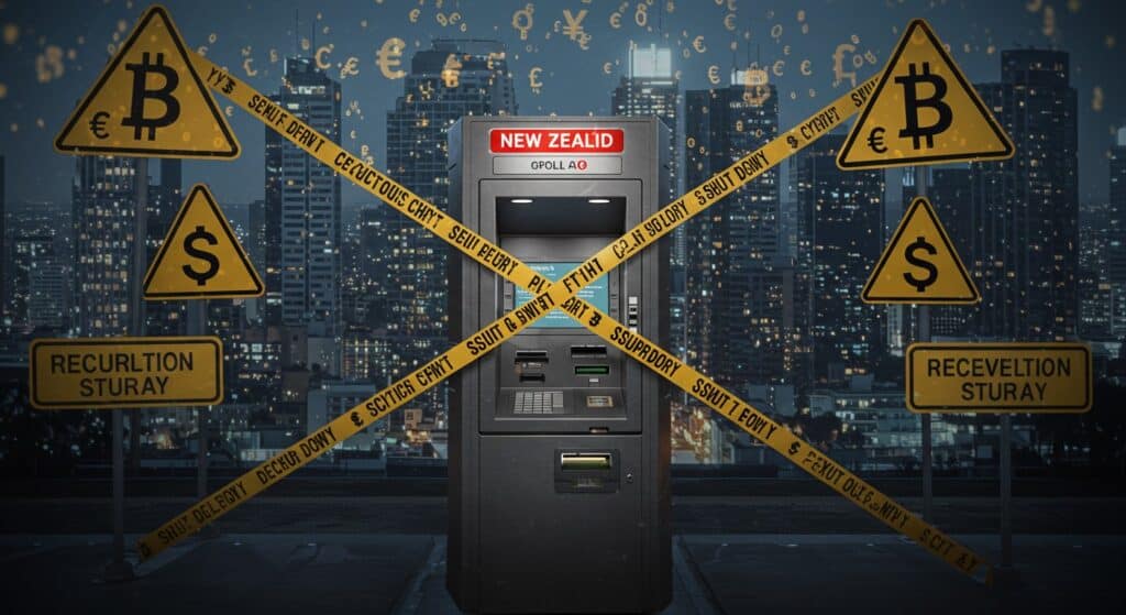 InfoCryptofr   Nouvelle Zélande Bannit les Distributeurs Crypto