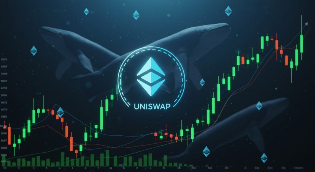 InfoCryptofr   Uniswap Explose  Hausse de 67 des Baleines UNI