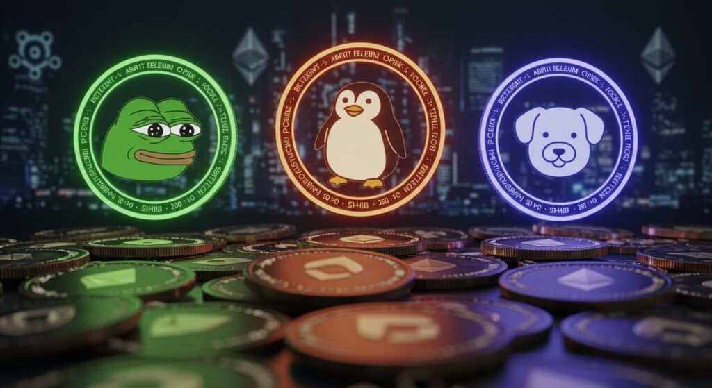 InfoCryptofr   3 Memecoins Prêts à Dépasser SHIB et DOGE en 2025