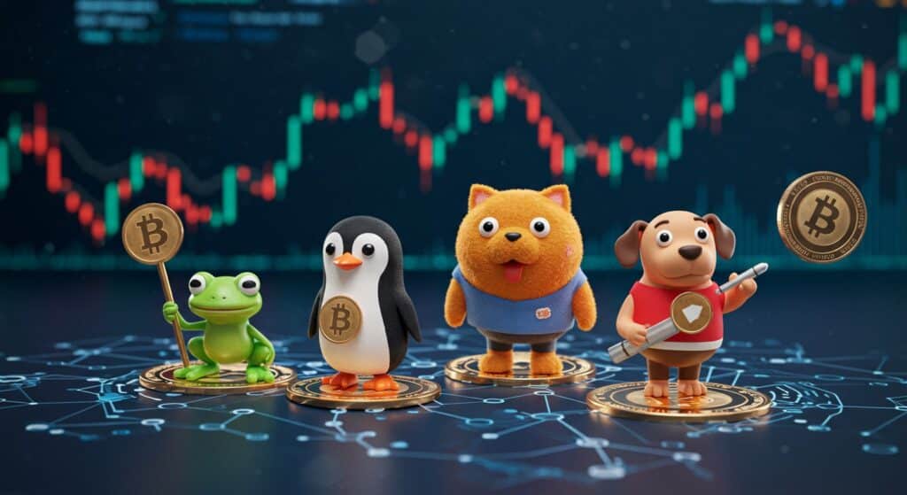 InfoCryptofr   4 Memecoins à Suivre pour un Boom en 2025