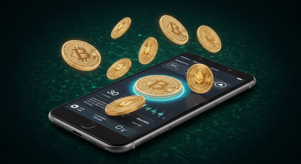 InfoCryptofr   Cloud Mining Mobile  Gagnez des Cryptos Facilement