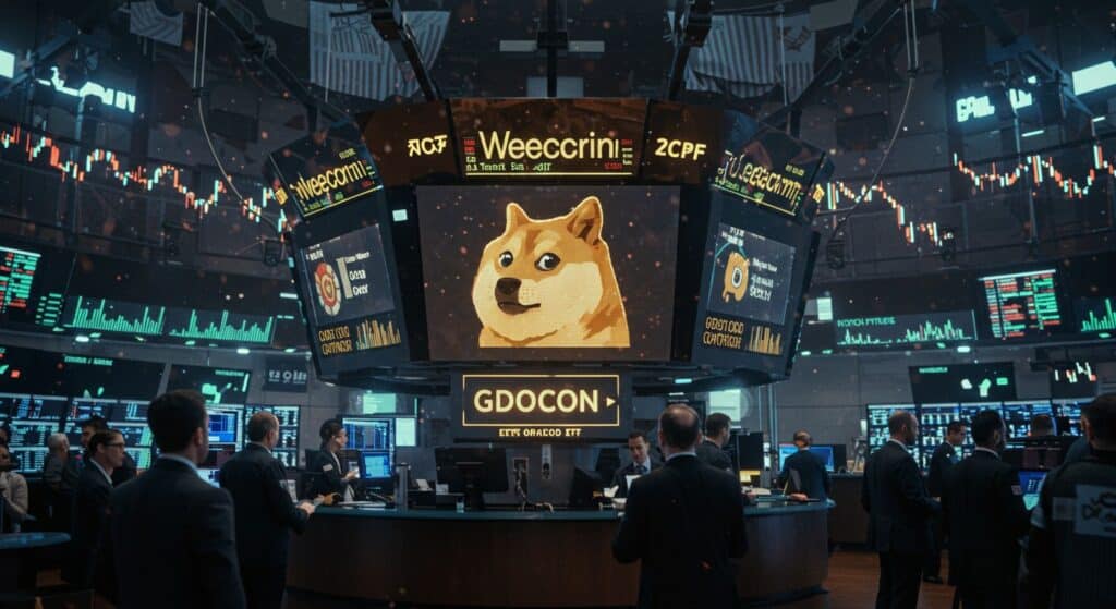 InfoCryptofr   ETF Dogecoin  Vers un Rallye x10 en 2025 