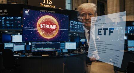 InfoCryptofr   ETF Trump  Un Memecoin à Wall Street 