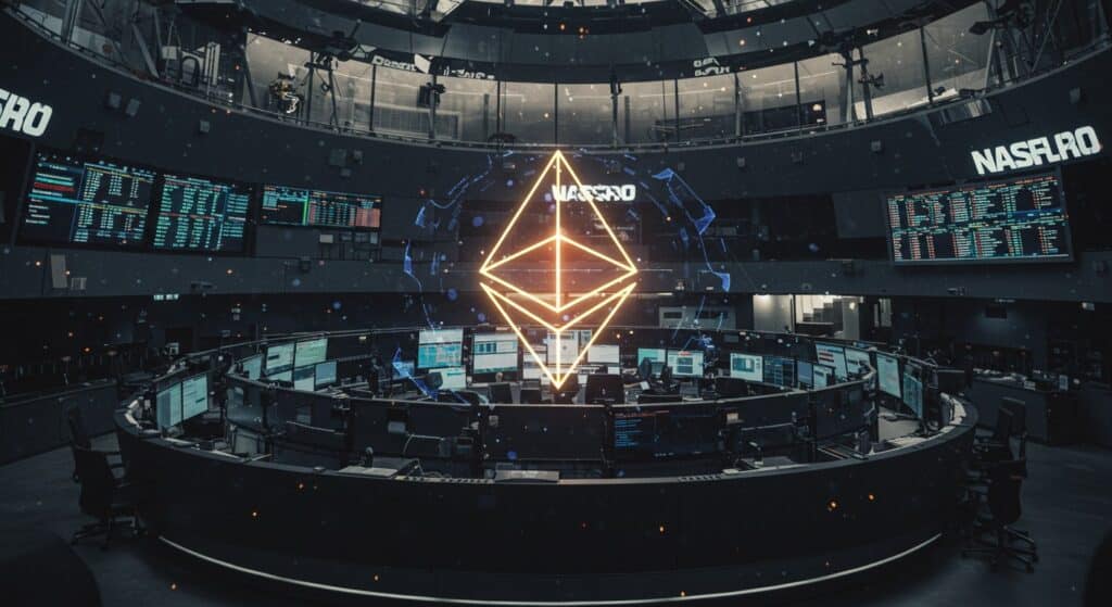 InfoCryptofr   ETHZilla  Relance NASDAQ et Trésor Ethereum