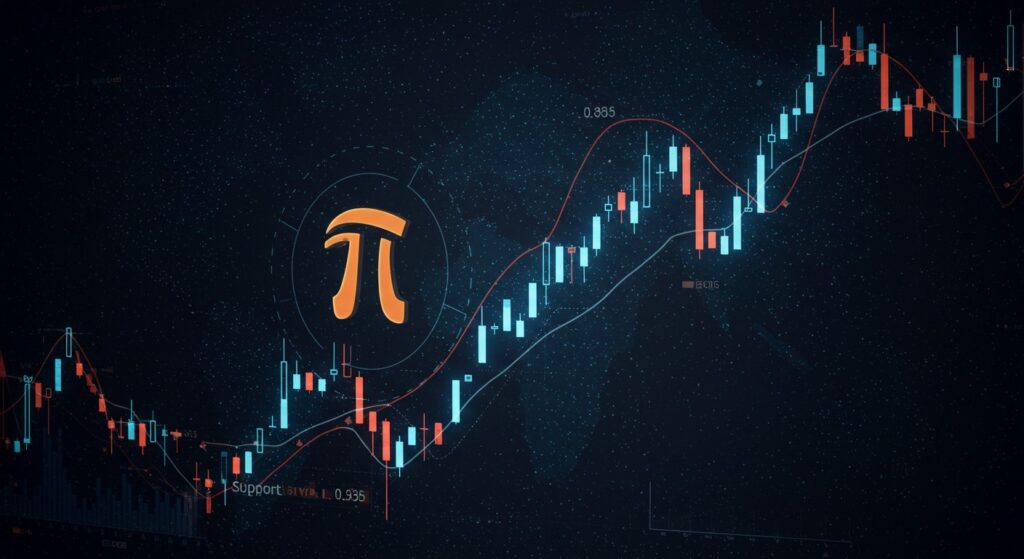 InfoCryptofr   Pi Network  Rebond Possible à 035 $ 
