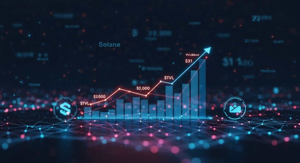 InfoCryptofr   Solana Bat un Record de TVL  Les Raisons du Boom