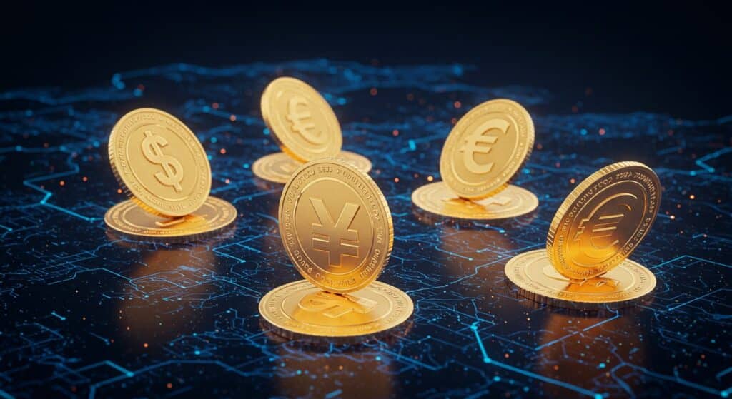 InfoCryptofr   Stablecoins  La Course Contre le Dollar Numérique