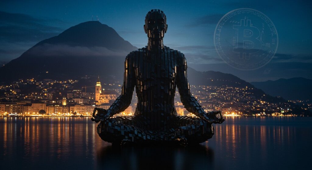 InfoCryptofr   Vol de la Statue de Satoshi Nakamoto à Lugano