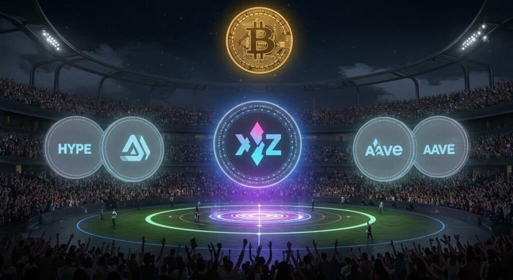 InfoCryptofr   XYZ Surpassera t il HYPE et AAVE si Bitcoin Décolle 