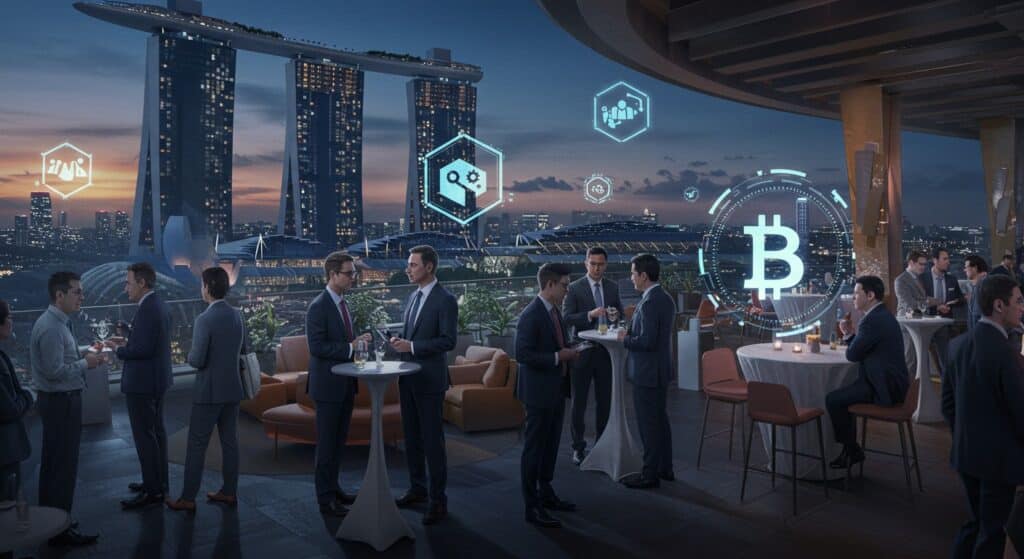 InfoCryptofr   ChainUp ATH Night  Networking Crypto à Singapour
