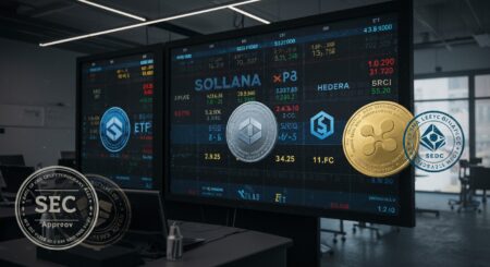 InfoCryptofr   DTCC Liste ETFs Solana XRP Hedera SEC