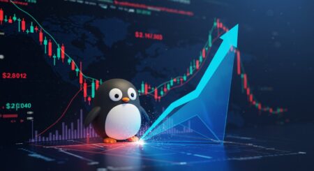 InfoCryptofr   PENGU Déborde du Coin Descendant Vers 0045 $