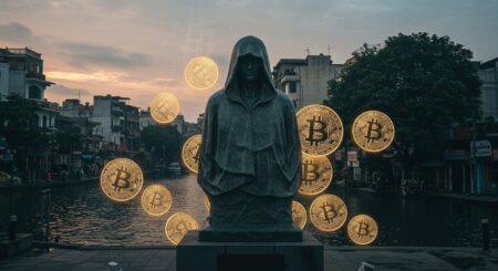 InfoCryptofr   Statue de Satoshi Nakamoto Dévoilée à Hanoï