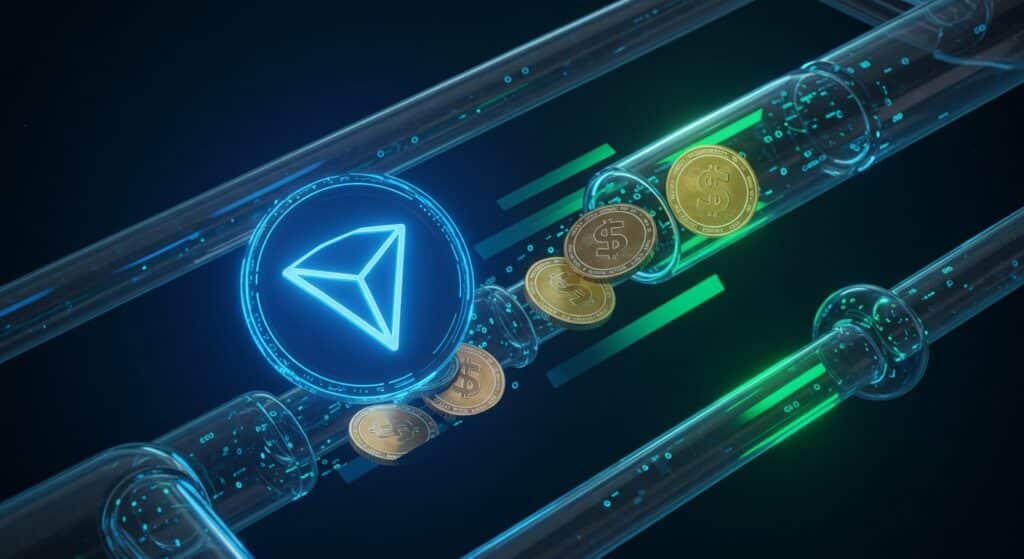 InfoCryptofr   TRON Rebondit à 035 $ Après une Baisse de Frais de 60 