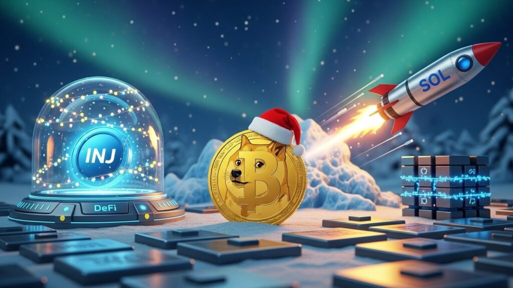 3 Cryptos pour le Rallye de Noël 2025 - InfoCrypto.fr InfoCryptofr 3 Cryptos pour le Rallye de Noël 2025