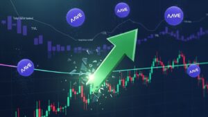 InfoCryptofr   AAVE Confirme Inversion Haussière Malgré Baisse TVL