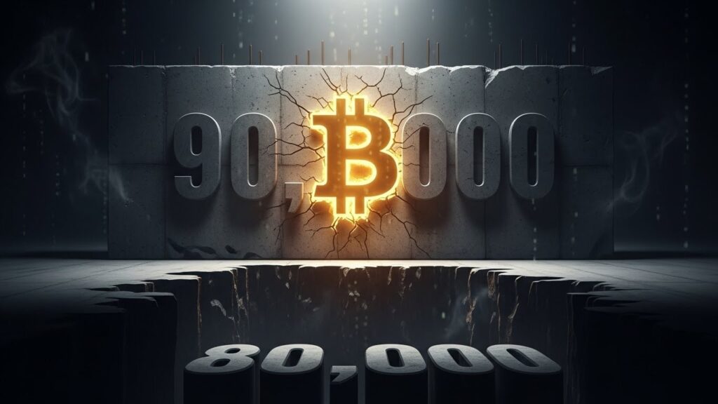 InfoCryptofr   Bitcoin Bloqué à 90 000 $  Vers 80 000 $ 