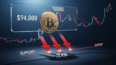 InfoCryptofr   Bitcoin Bloqué Sous 94 000 $ Risque de Chute