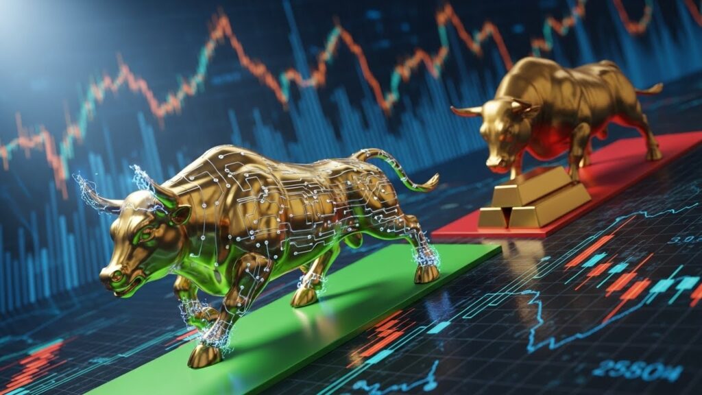 InfoCryptofr   Bitcoin Diverge face à lOr  Analyse