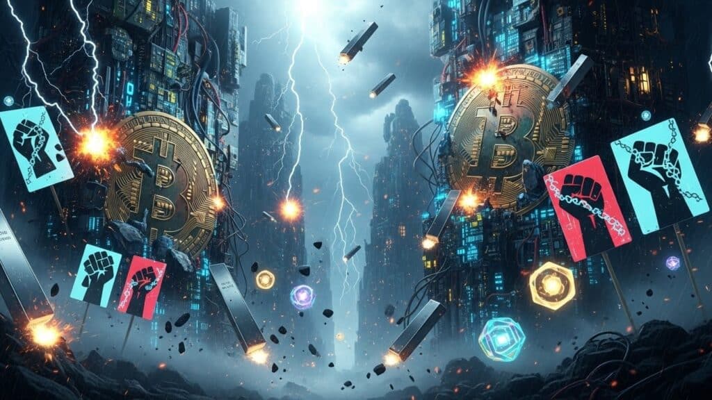 InfoCryptofr   Bitcoin Politique et Argent  Tempête Narrative Crypto