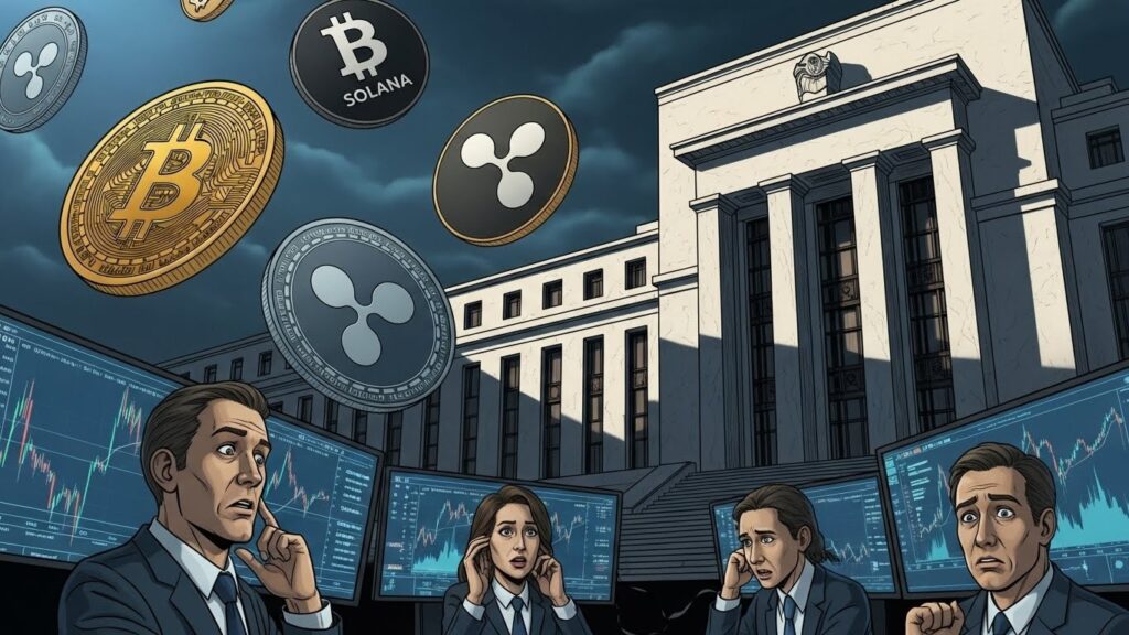 Bitcoin, XRP et Solana Attendent la Fed - InfoCrypto.fr InfoCryptofr Bitcoin XRP et Solana Attendent la Fed