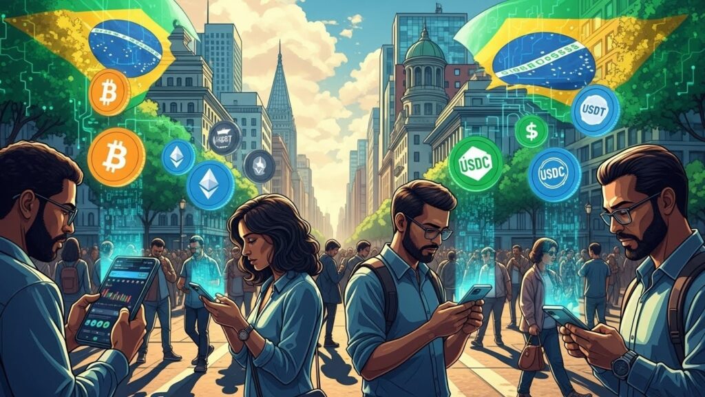 InfoCryptofr   Brésil  Hausse de 43 des Transactions Crypto en 2025