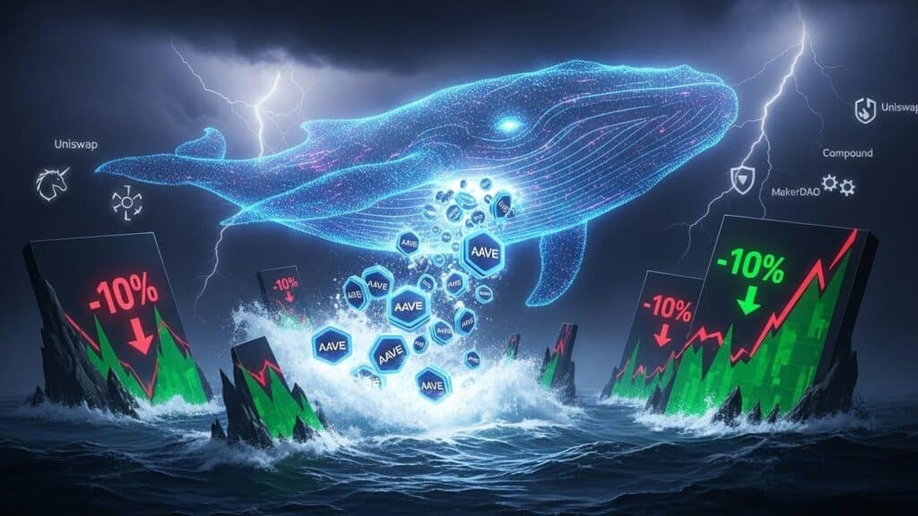InfoCryptofr   Chute de 10 du Prix Aave Après Vente Whale