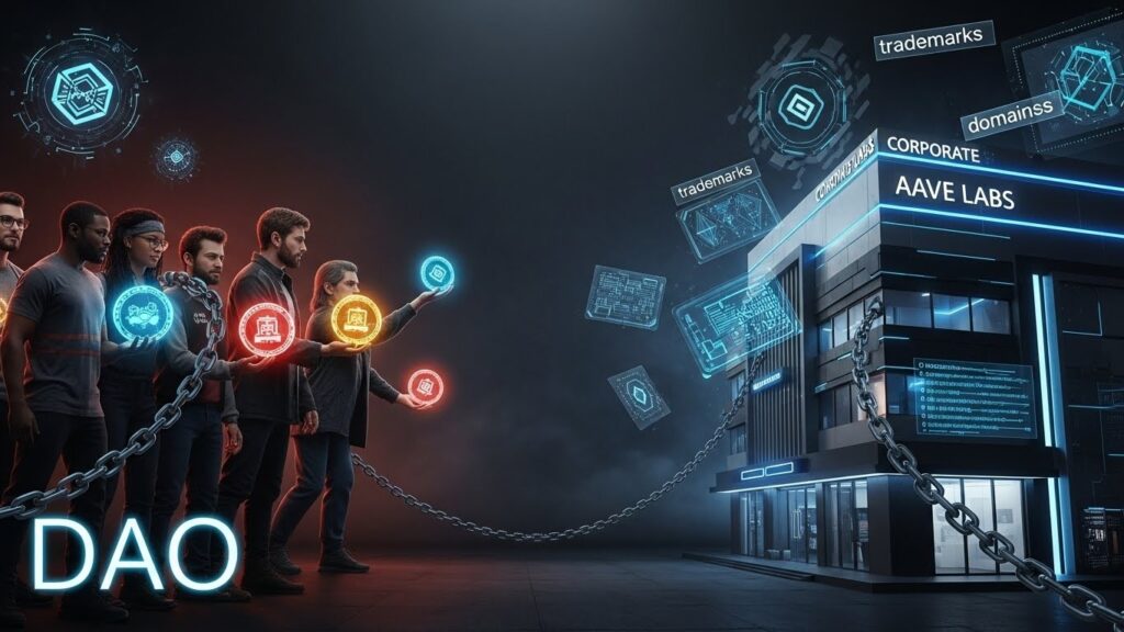 InfoCryptofr   Conflit Aave DAO et Labs sur IP et Frais