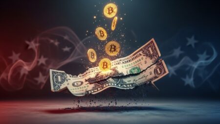 InfoCryptofr   Débasement du Dollar  Les Recherches Explosent