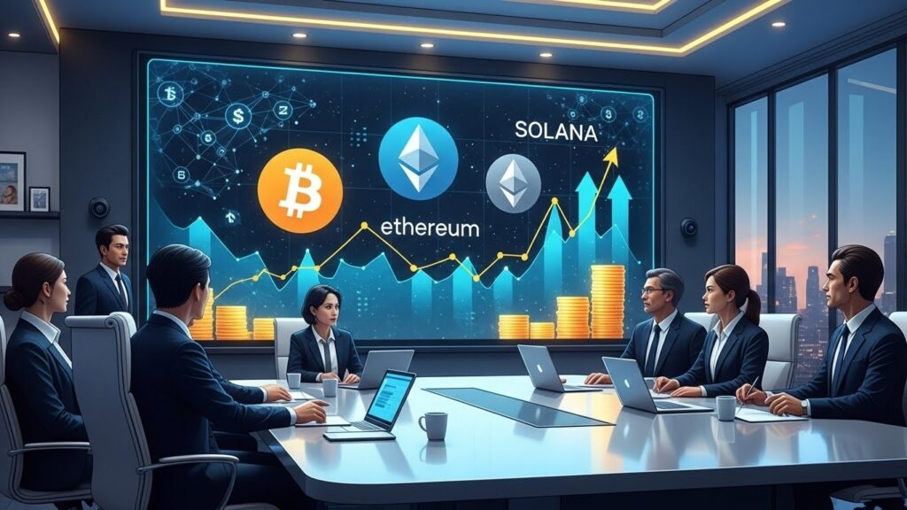 InfoCryptofr   Entreprises et Crypto  Milliards en BTC ETH SOL 2025