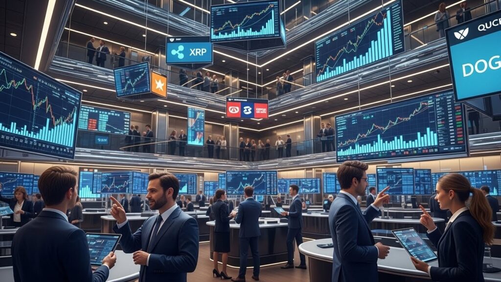 InfoCryptofr   ETFs Spot XRP et DOGE de Grayscale  Révolution ou Risque 