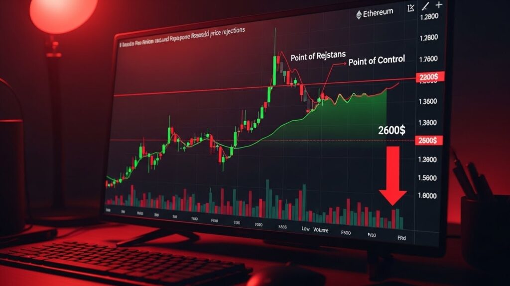 InfoCryptofr   Ethereum Vers 2600$  Rebond Faible et Risques Baissiers