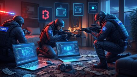 InfoCryptofr   Europol Démantèle un Réseau Crypto de 700M€
