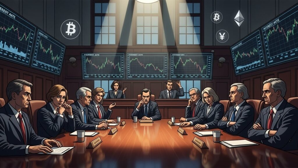 Fed : Troisième Baisse de Taux Tendue - InfoCrypto.fr InfoCryptofr Fed Troisième Baisse de Taux Tendue