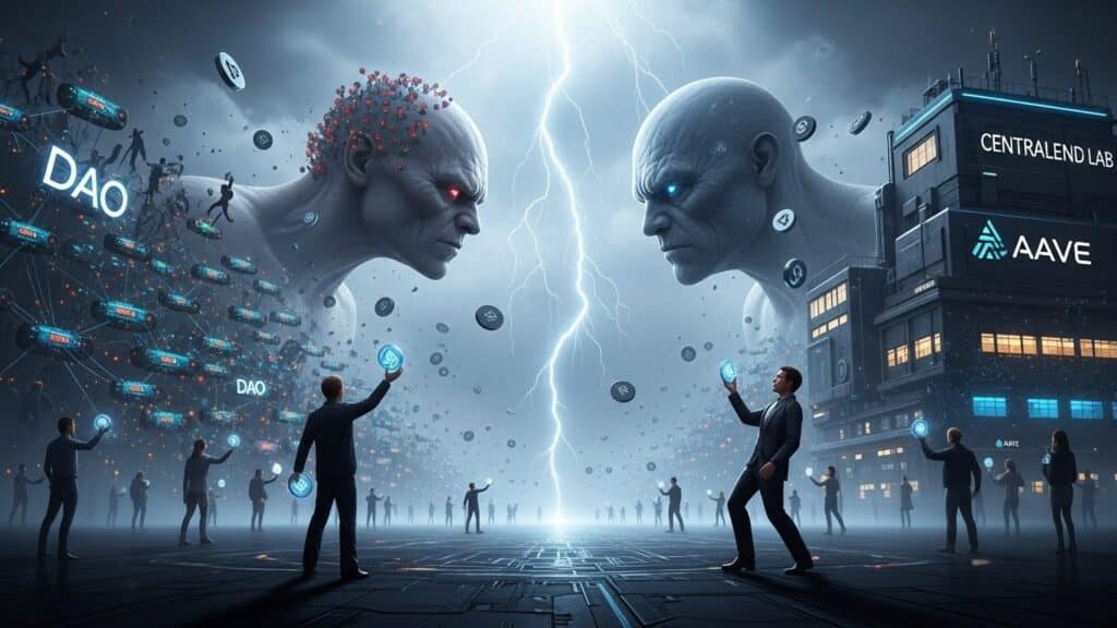 InfoCryptofr   Guerre de Gouvernance chez Aave  DAO vs Labs