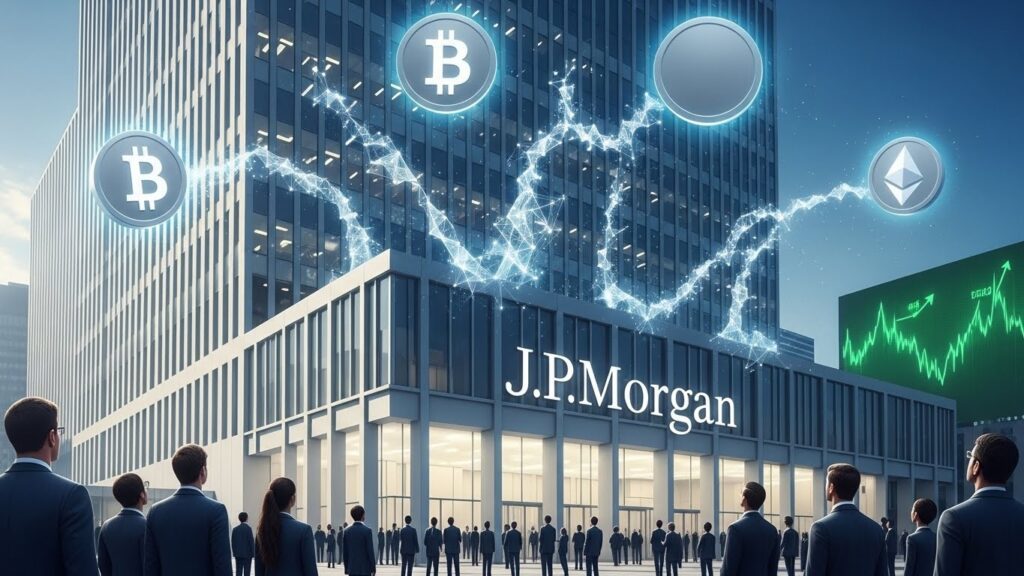InfoCryptofr   JPMorgan Entre dans les Cryptos