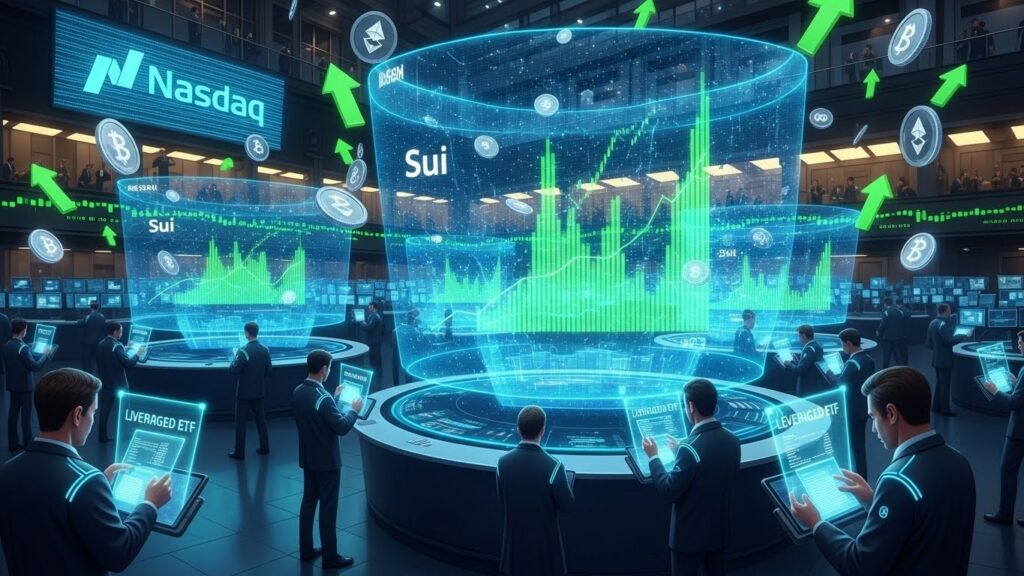 Lancement Premier ETF Levangé SUI sur Nasdaq - InfoCrypto.fr InfoCryptofr Lancement Premier ETF Levangé SUI sur Nasdaq