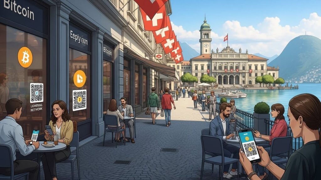 InfoCryptofr   Lugano Paie Taxes en Bitcoin Test Réel