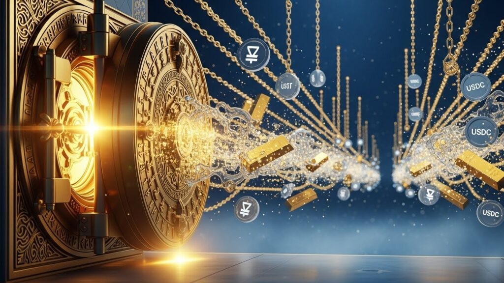 InfoCryptofr   Or Tokenisé et Stablecoins  La Révolution DeFi