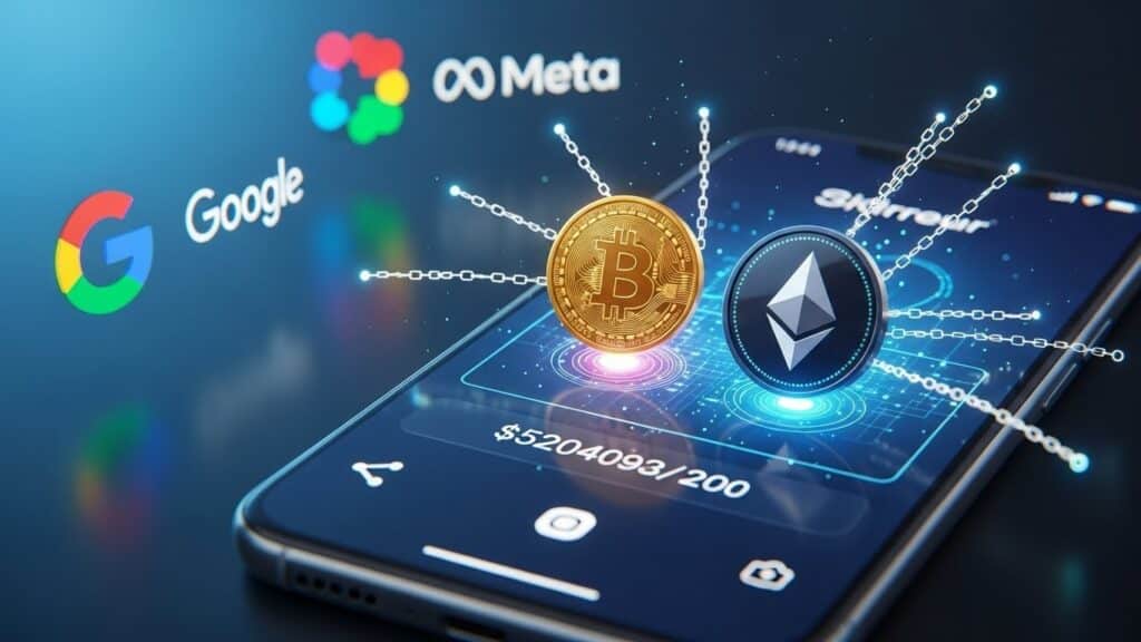 InfoCryptofr   Portefeuille Crypto chez Big Tech en 2026